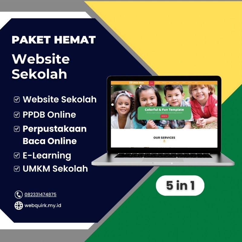 Jasa Pembuatan Website Sekolah | PPDB Online, Profil & E-Learning