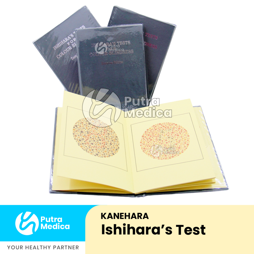 Kanehara Ishihara Test 14 Plates / Buku Tes Mata Buta Warna / Huruf Tokek / Isihara Colour Blindness