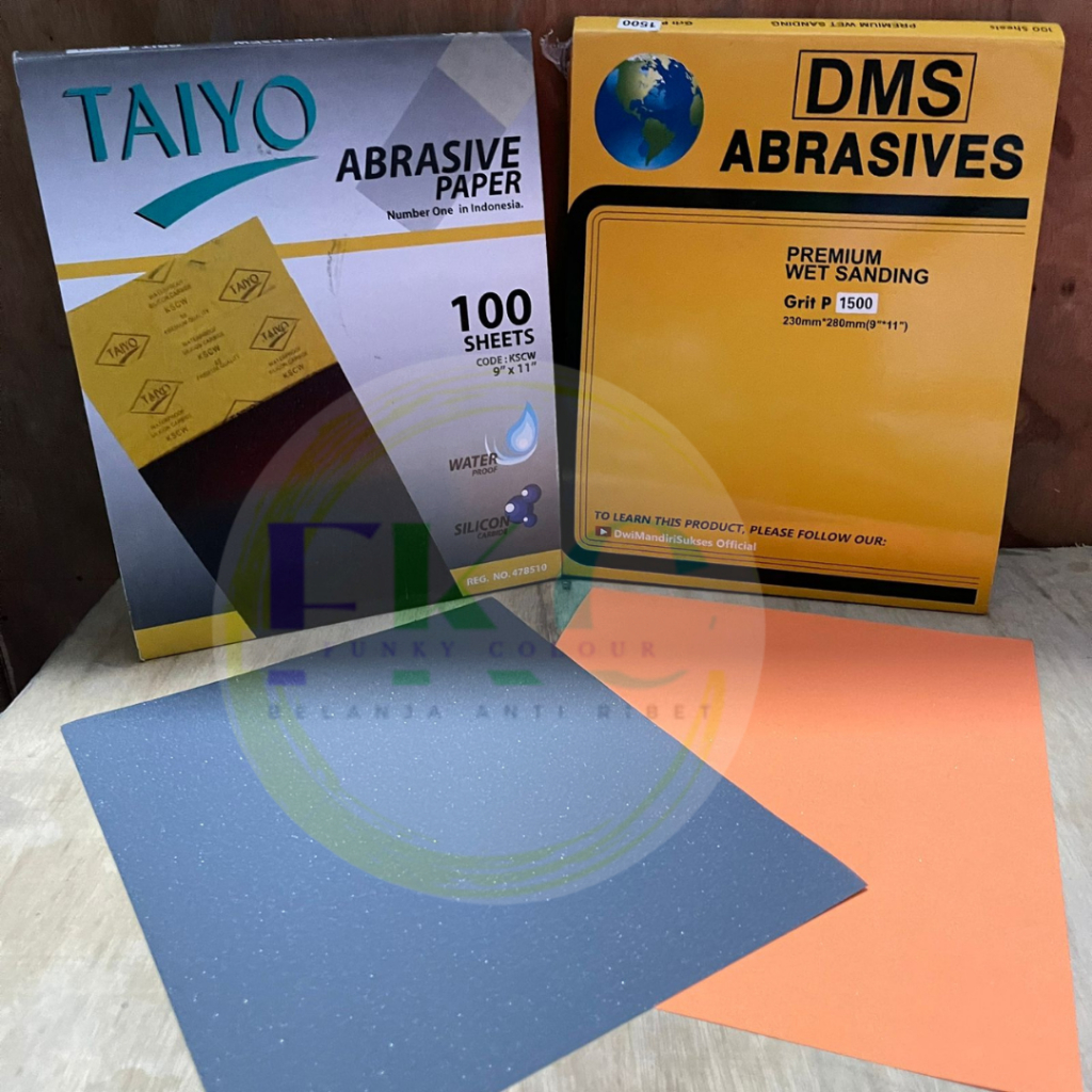 [FCS.MDN] Amplas - Kertas Pasir - Lembaran - Meteran (Roll) - 80 100 120 150 180 220 240 280 320 360