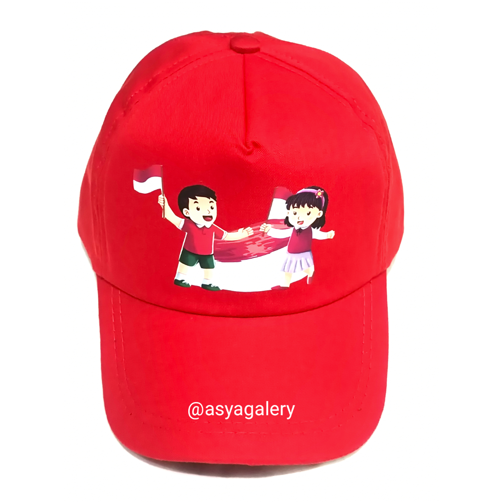 Topi Merah Putih HUT kemerdekaan RI/Topi Logo HUT RI
