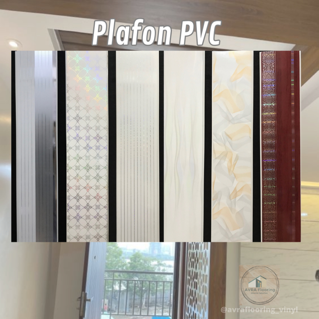 Plafon PVC seri W dan WG bermotif, Plafon minimalis