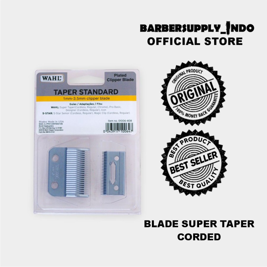 MATA PISAU WAHL SUPER TAPER ORIGINAL USA TAPER BLADE ORIGINAL USA