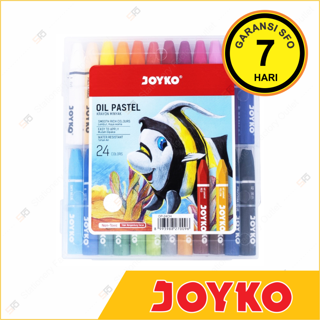 

Crayon Oil Pastel Joyko Isi 24 - Krayon Minyak OP-24S - SFO Semarang Official