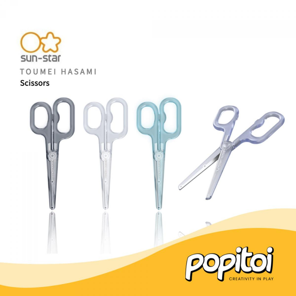 

SUN STAR Toumei Hasami Scissors Gunting Transparent Transparan Bening Estetik Aesthetic
