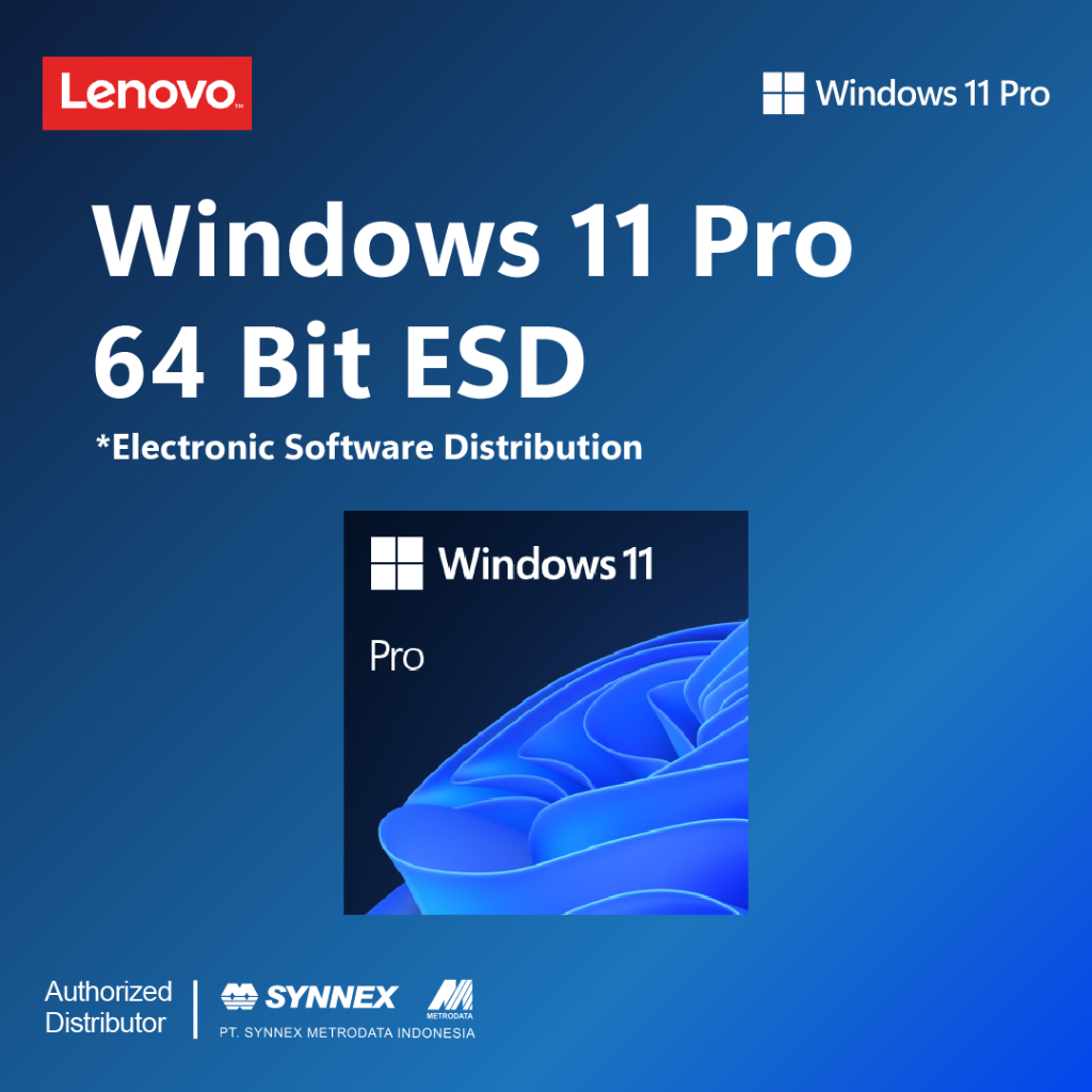 Microsoft ESD Lisensi Windows 11 Professional 64Bit English Win11 Pro Software Operating System OS O