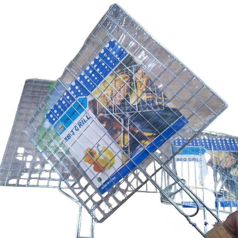 panggangan jepit BBQ / alat panggang BBQ (BESAR)