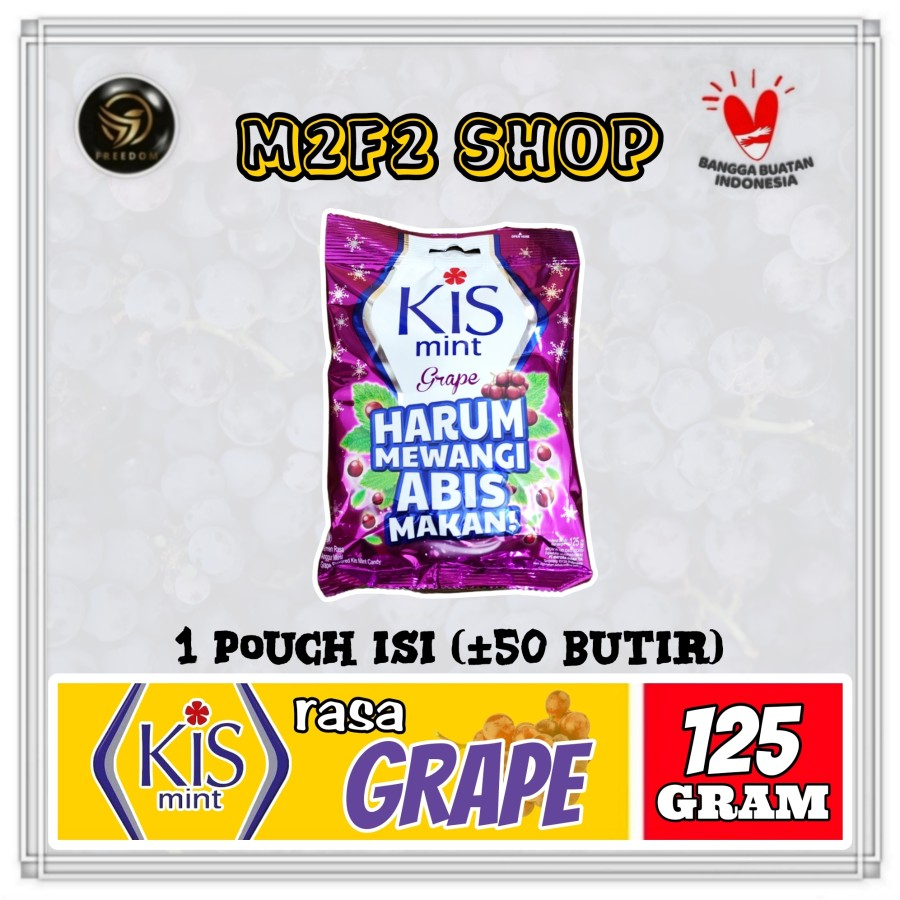 

Permen Kis Mint Rasa Anggur | Grape - 125 gr (Kemasan Satuan)