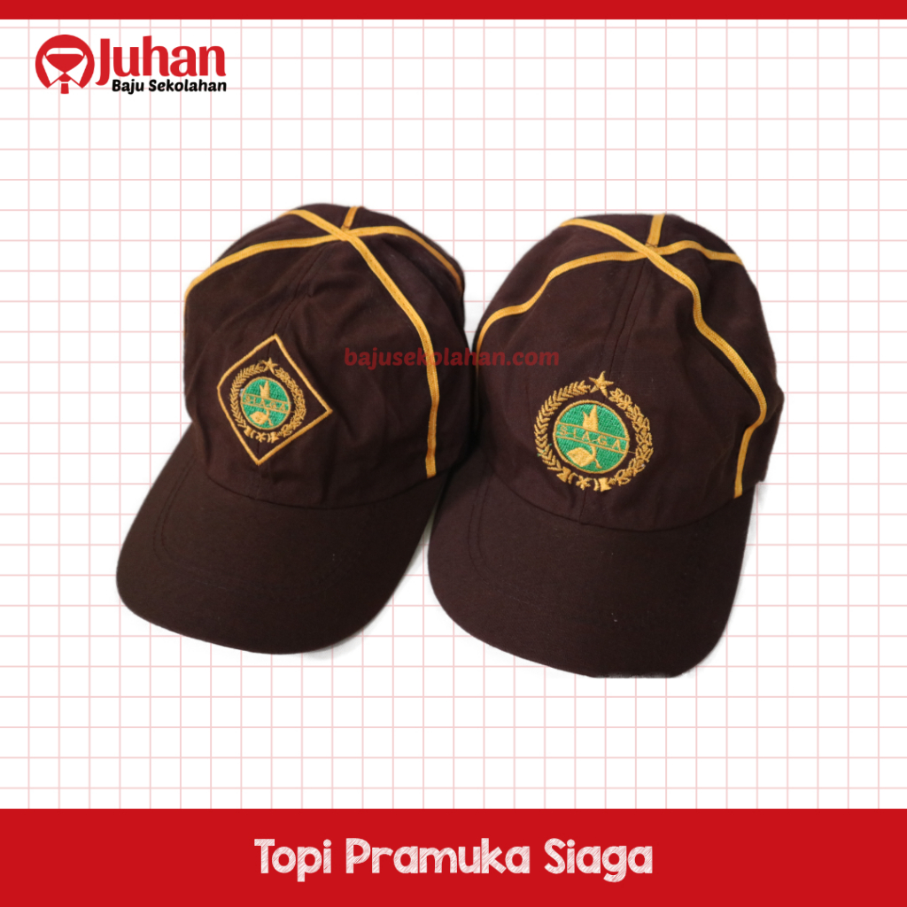 (GROSIR) Topi Siaga Pramuka Topi Pramuka Siaga Topi Siaga Grosir Topi Siaga