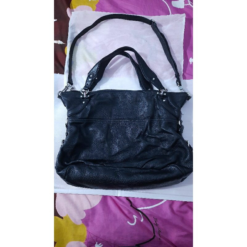 SISLEY SLING BAG LENGKAP TALPAN_KULIT_HITAM