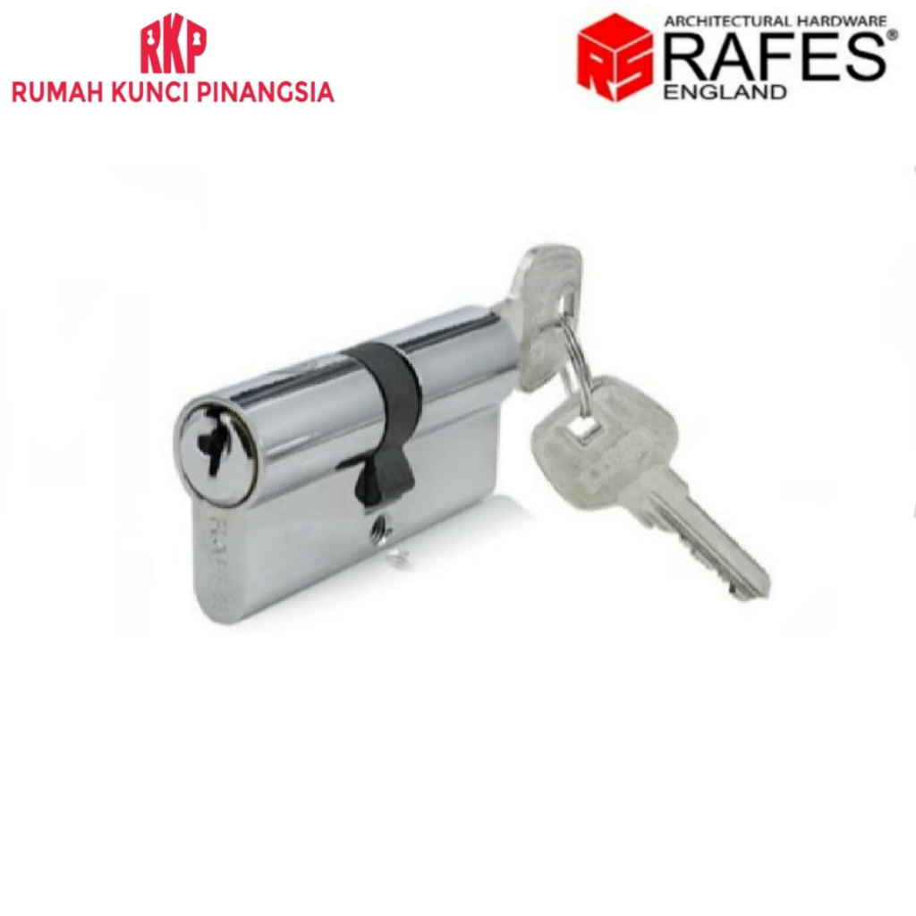 Door Cylinder Lock Kunci Silinder Pintu Kunci-Kunci 7 cm Silver Kuningan RAFES SL 6473