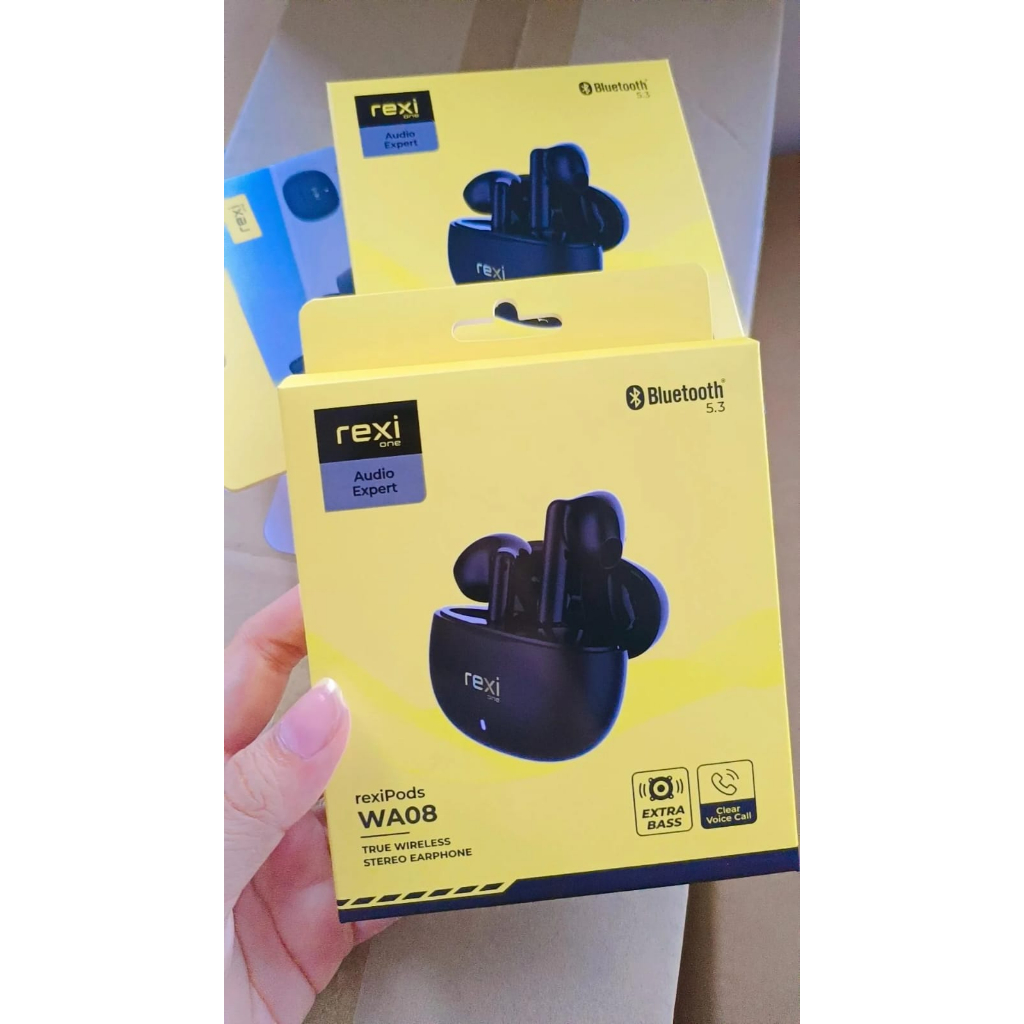 Rexi WA08 NEW!! tws earphone extra bass bluetooth 5.3