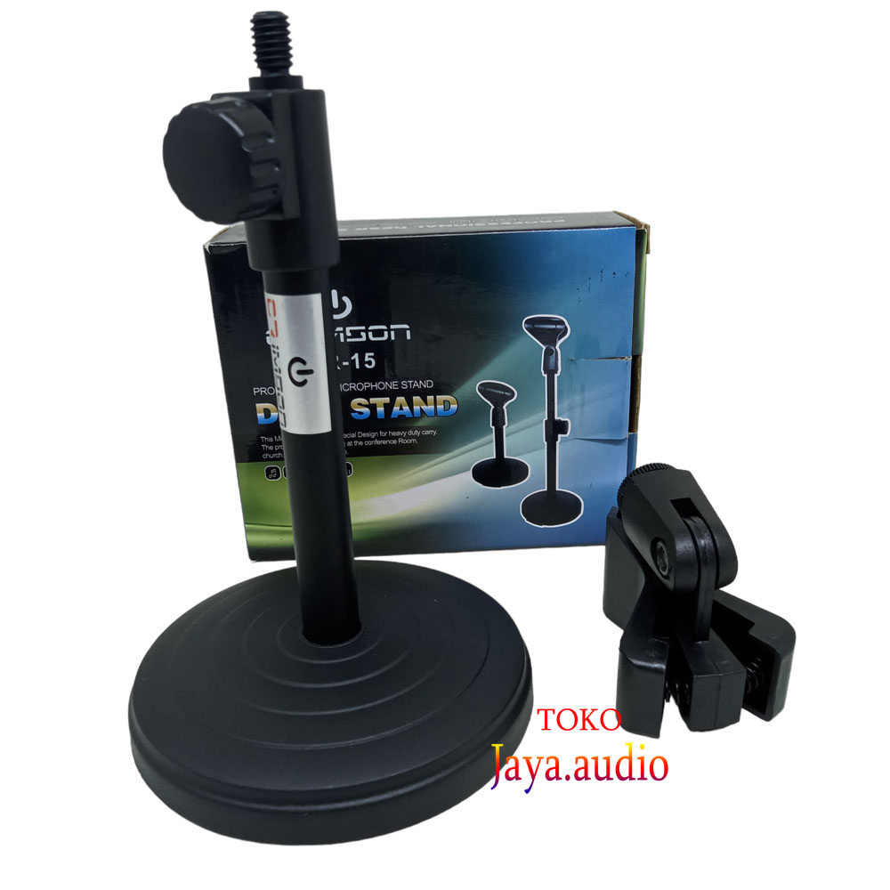 Stand Mic Mini CRIMSON CR 15 Stan Mikrofon Pendak Tiang Mik Meja Pidato