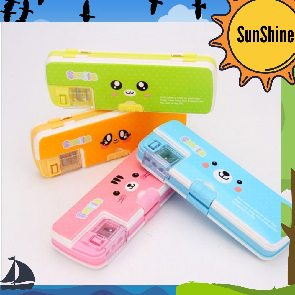 

✨ Sunshine Fancy ✨ Kotak Pensil Smile / Pencil Case Cute Emoticon Color SK0002