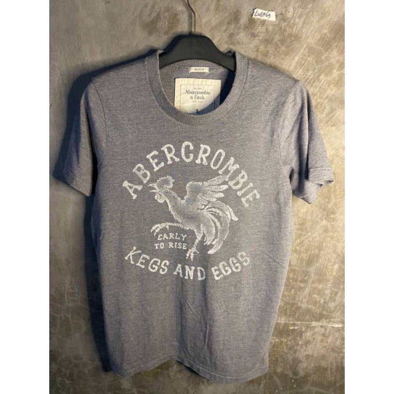 Tshirt Abercrombie & Fitch Original Size S Muscle Kaos Katun Ori T-shirt second preloved M oblong br