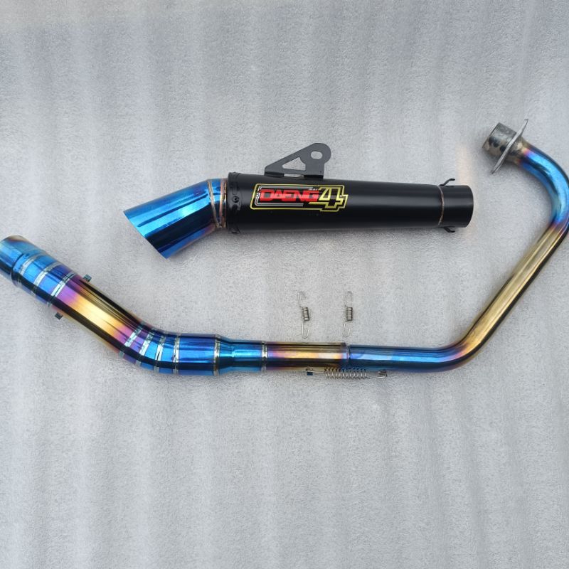Y15zr v1/v2 Daeng Racing Exhaust Tembak bulan