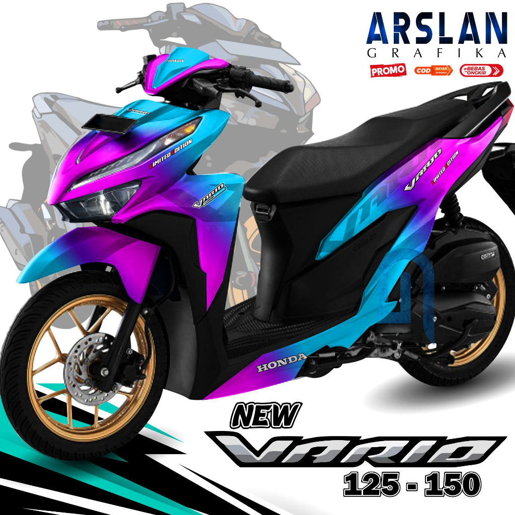 TERBARU Decal Vario 125 - 150 New Full Body Stiker Vario 125 - 150 NEW Full Body Variasi / Desain Bu