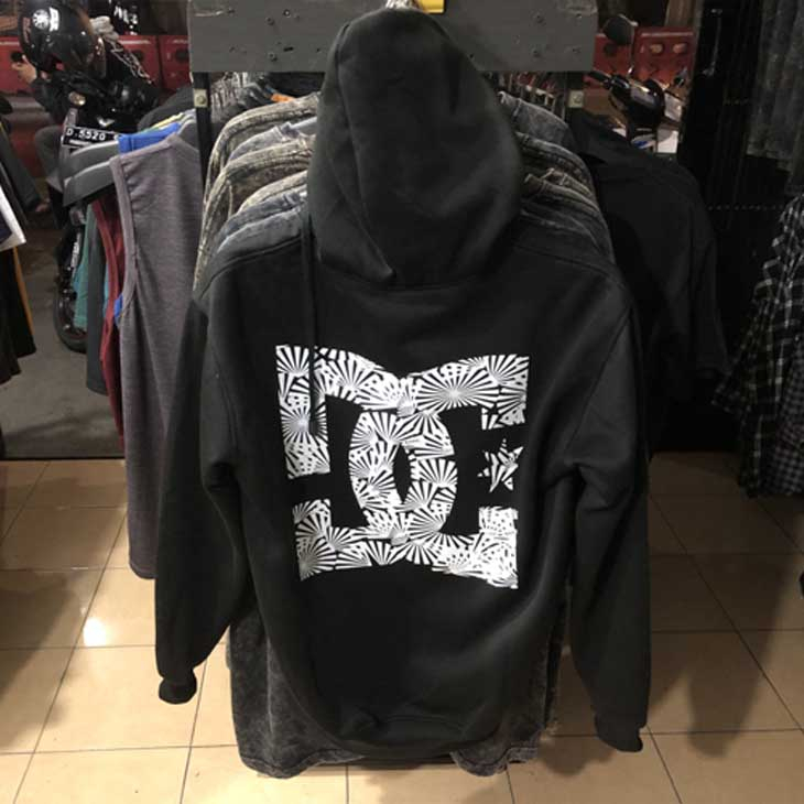 Jaket Hoodie DC Shoes USA Hoodie Black Casual Unisex Bahan Katun