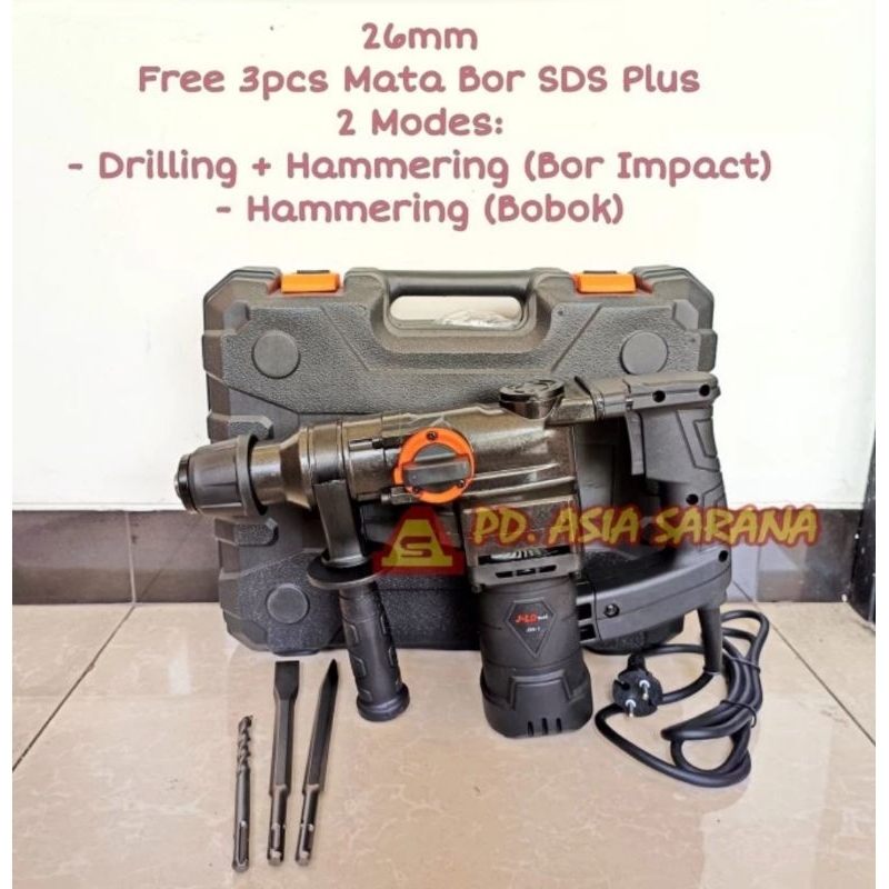 MESIN BOR BOBOK BETON ROTARY HAMMER JLD