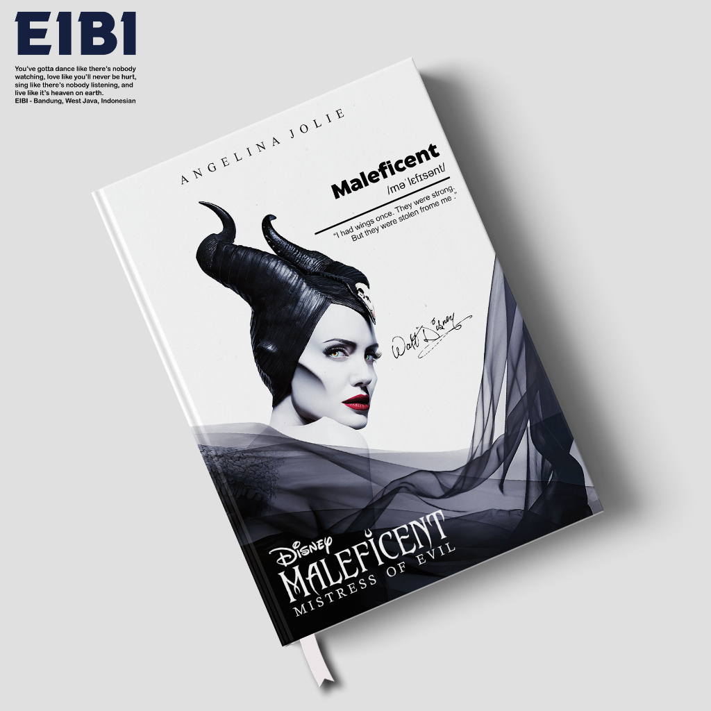 

Eibibook Buku Tulis Catatan Notebook Hardcover Disney Series Maleficent White