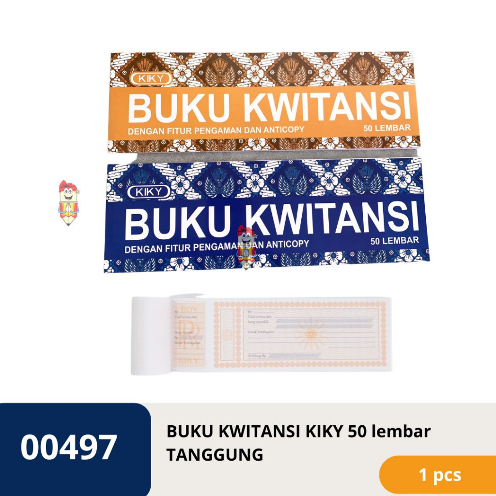 

Buku Kwitansi / Kuitansi Besar Kiky isi 50 Lembar