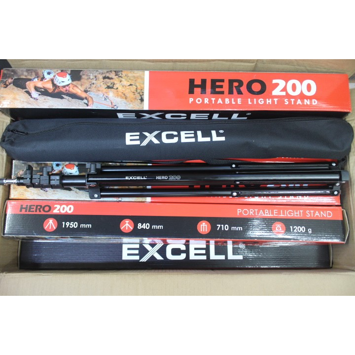 Light Stand Excell Hero 200 Tripod lampu