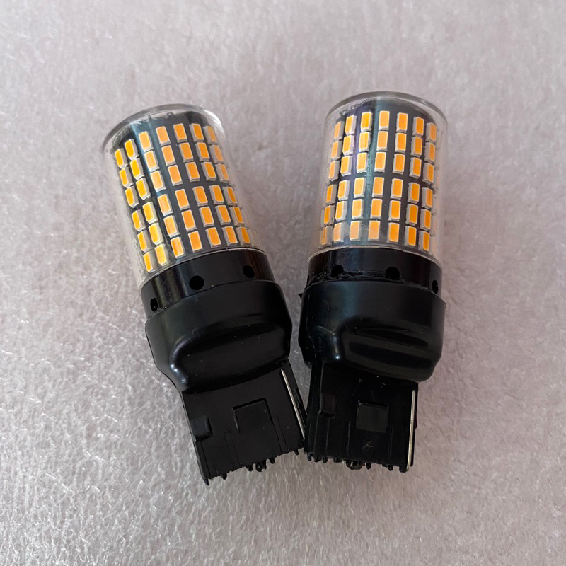 SEPASANG (2 pcs) lampu sein mundur mobil T20 144 led 12 volt super terang