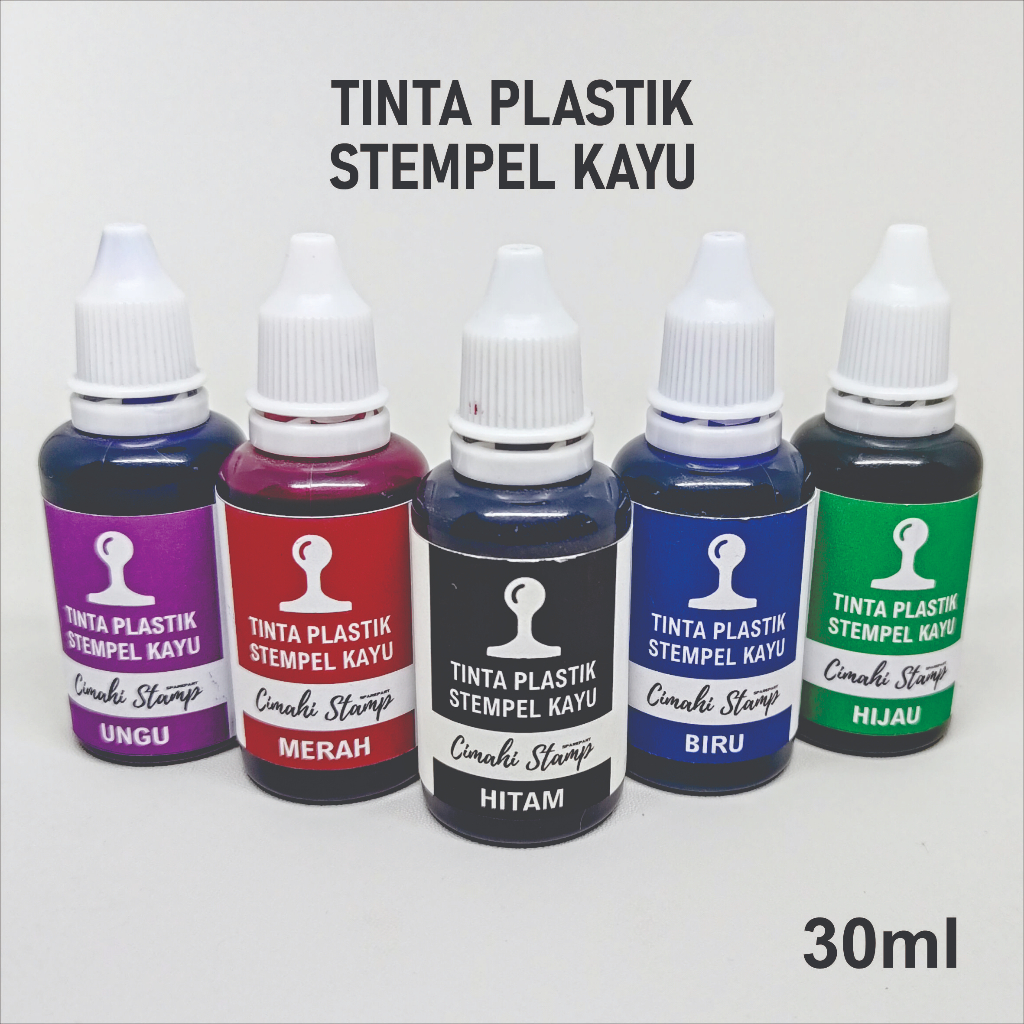 

Tinta Permanen / Media plastik Stempel Model Kayu