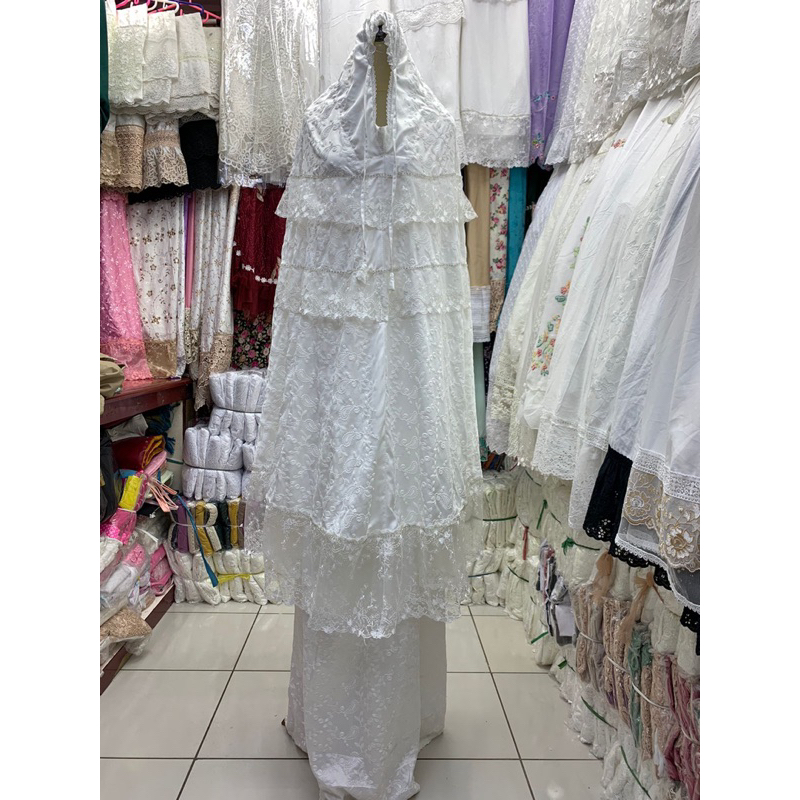 mukena sutra paris orisinal  renda tile SOROSKI payet