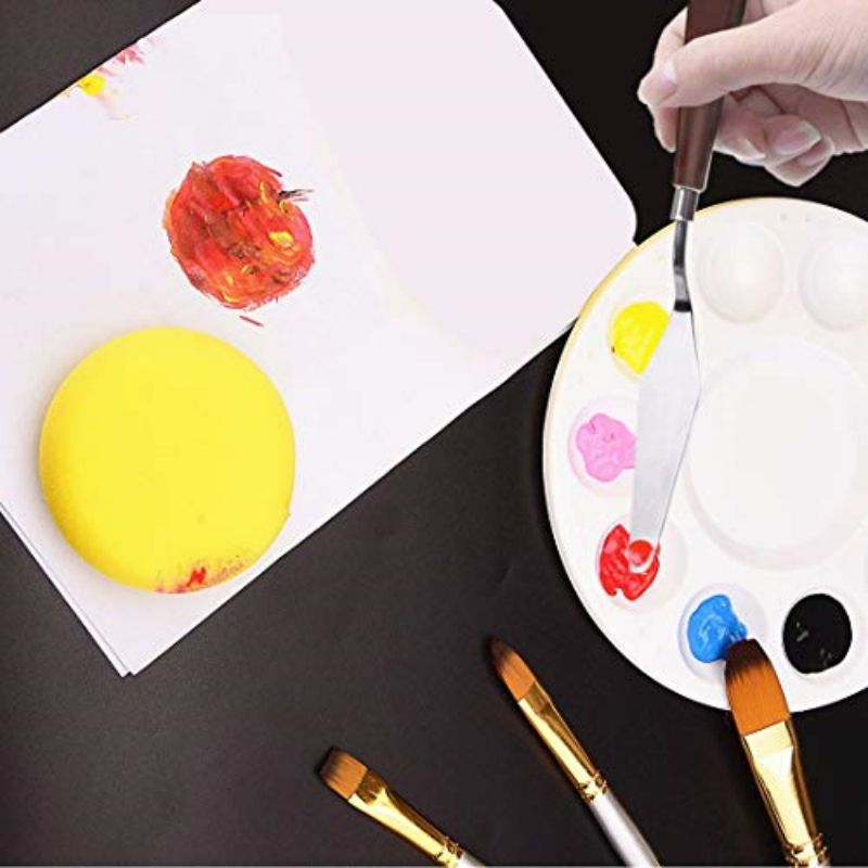 18Pcs Set Kuas Lukis Lengkap / Kuas Melukis Kuas Cat Lukis / Alat Lukis Kuas Cat Air Minyak / Art