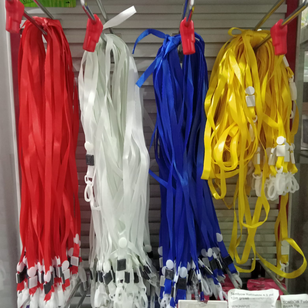 

TALI KALUNG ID CARD / TALI ID CARD POLOS 1CM / TALI NAME TAG / TALI GANTUNGAN ID CARD / TALI LANYARD KALUNG PANITIA ACARA