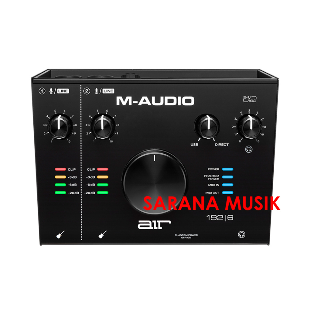 M-Audio AIR 192/6 192x6 USB Soundcard with midi interface M AUDIO AIR 192 6 USB Audio Midi Original