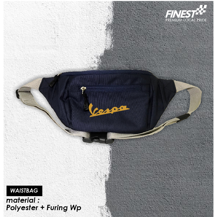 Tas Selempang Waistbag Vespa Custom Kualitas Distro Termurah