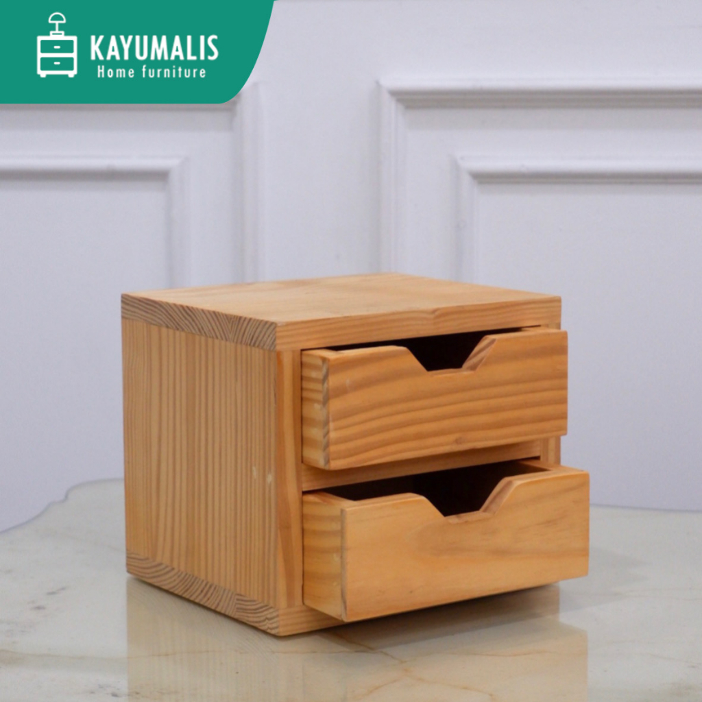 KAYUMALIS Laci kayu kecil / storage / cash drawer