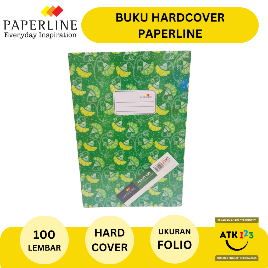 

Buku Hardcover Folio Merk Paperline Isi 100 Lembar Buku Batik