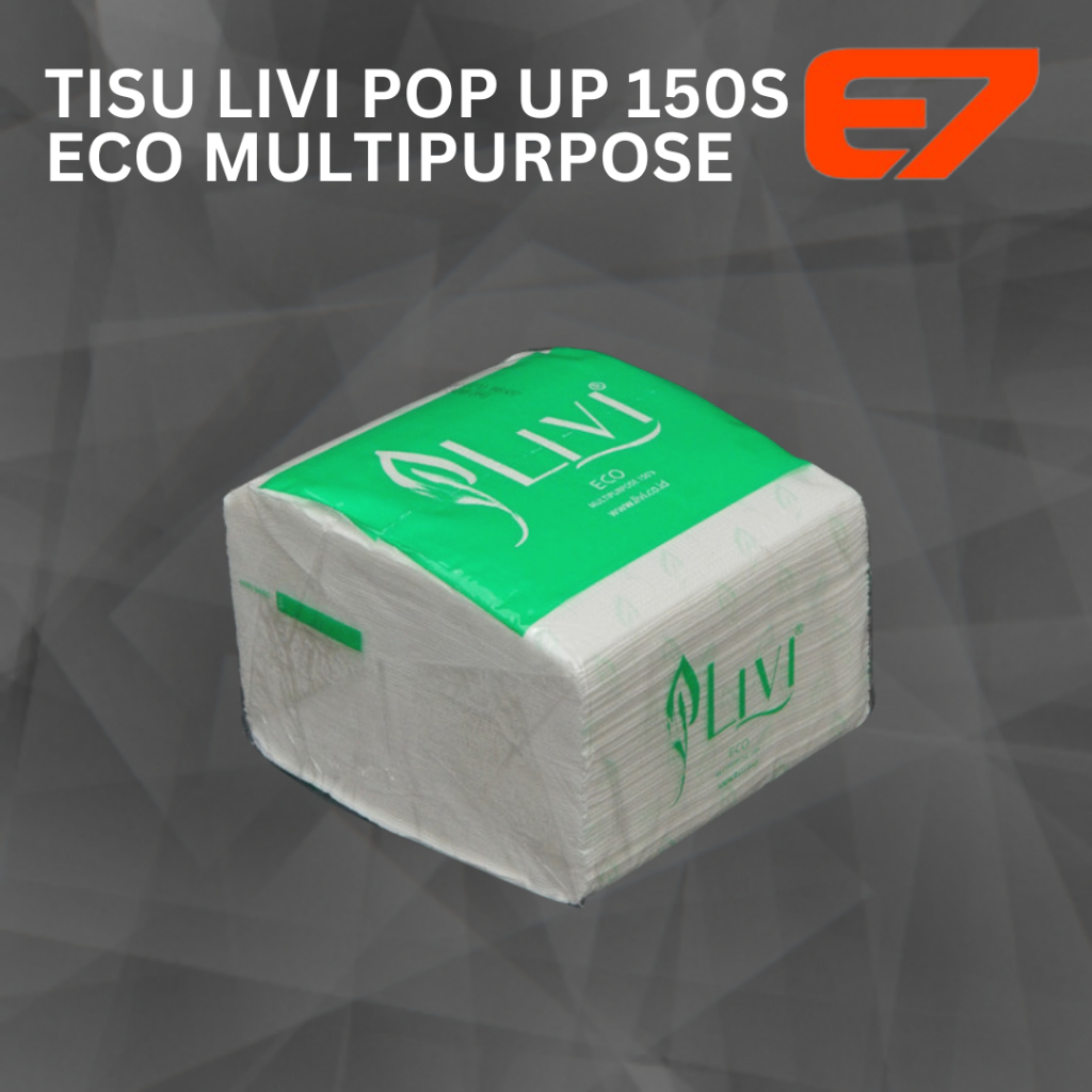 Tissue Livi/Pulpies Pop Up Multi Purpose 150sheet
