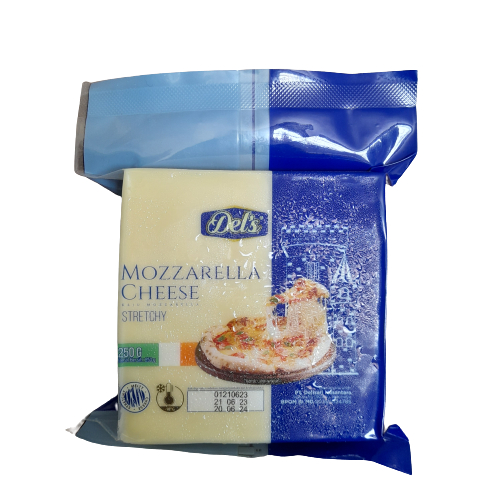 

Keju Mozarella Cheese Del's Stretchy 250gr