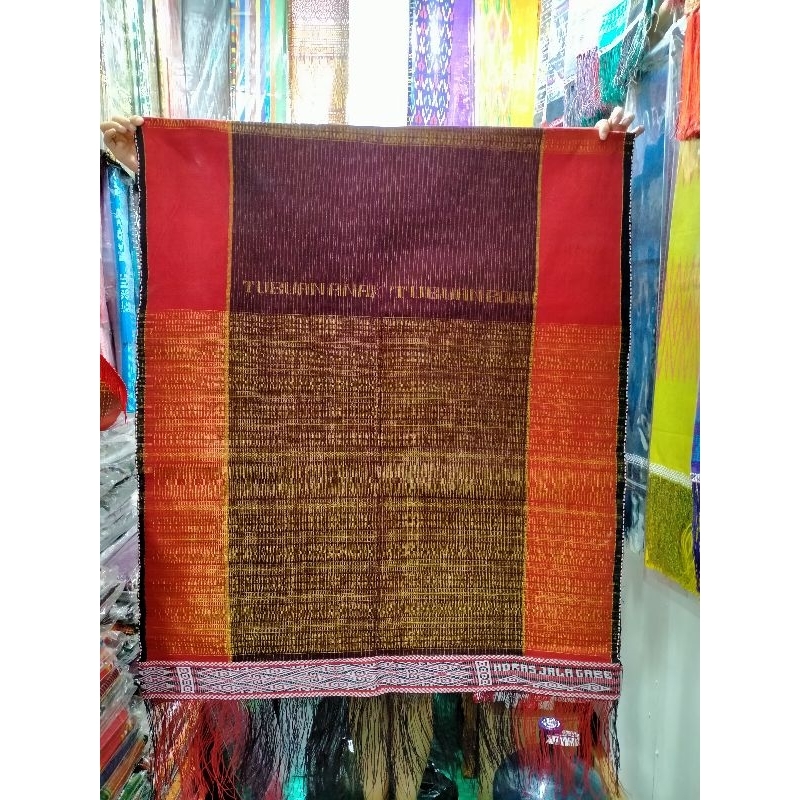 Ulos Hela Ragihotang Tenun Tangan Pintu Batu