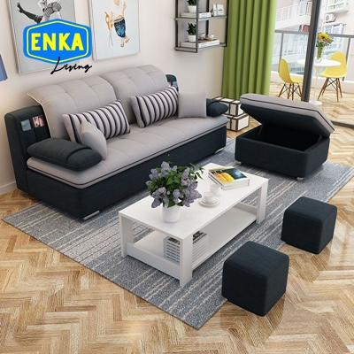 Sofa Ruang Tamu Mini 2 Seater Lengkap