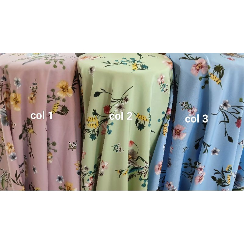 KAIN WOLFIS MOTIF BUNGA / BAHAN WOLFIS MOTIF BUNGA / KAIN WOLFIS MONALISA