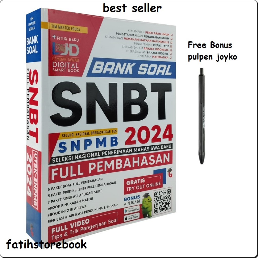 BUKU SNBT 2024 - SNBT 2024 - Buku SNBT - Buku SBMPTN - Buku TPS - Bank Soal SNBT SNPMB 2024