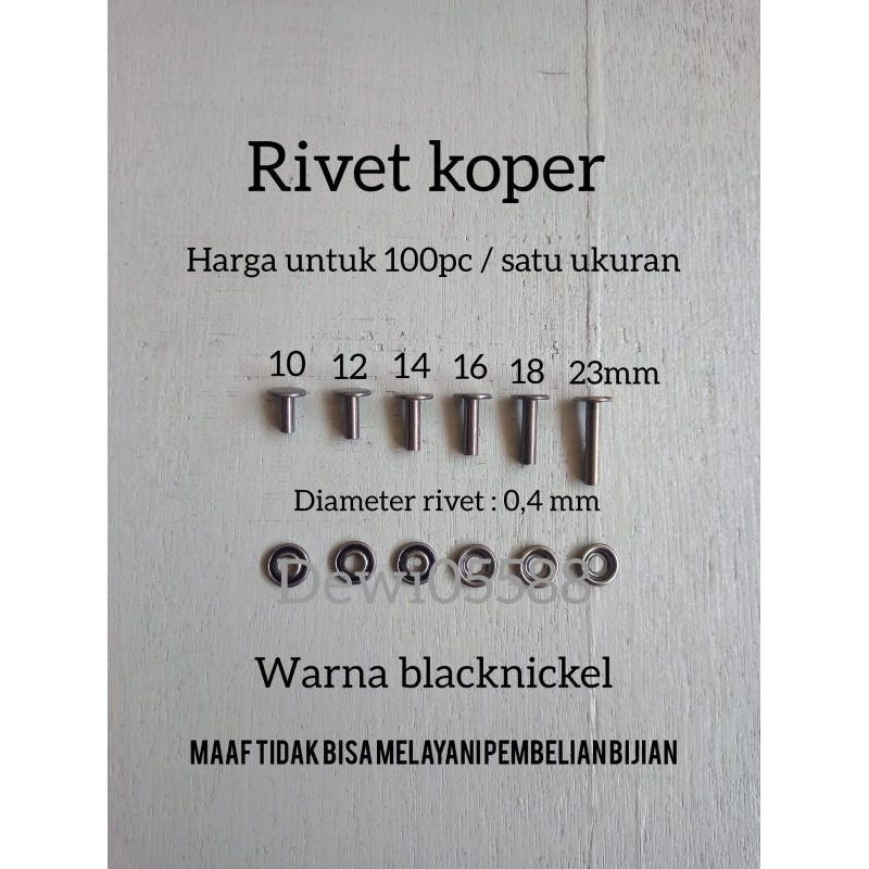 PAKU RIVET TAS, RIVET TAS, RIVET KOPER , PAKU KOPER, PAKU TAS RIVET KOPER