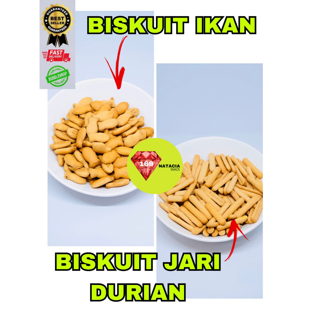 

[500 GR] BISKUIT JARI DURIAN / BISKUIT IKAN /BISKUIT ANAK / SNACK ANAK / JAJANAN ANAK SEHAT / SNACK JADUL / MAKANAN JADUL ANAK ANAK 90AN / JAJANAN JADUL / MAKANAN UNIK JADULK STIK JARI DURIAN / BISKUIT IKAN / STIK JARI COOKIES JADUL