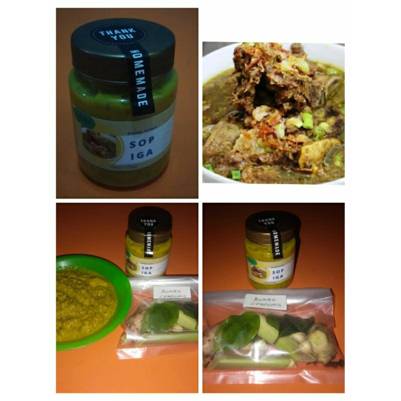 

gendis bumbu Instan Sop Iga/konro175 gram +Bumbu Cemplung.