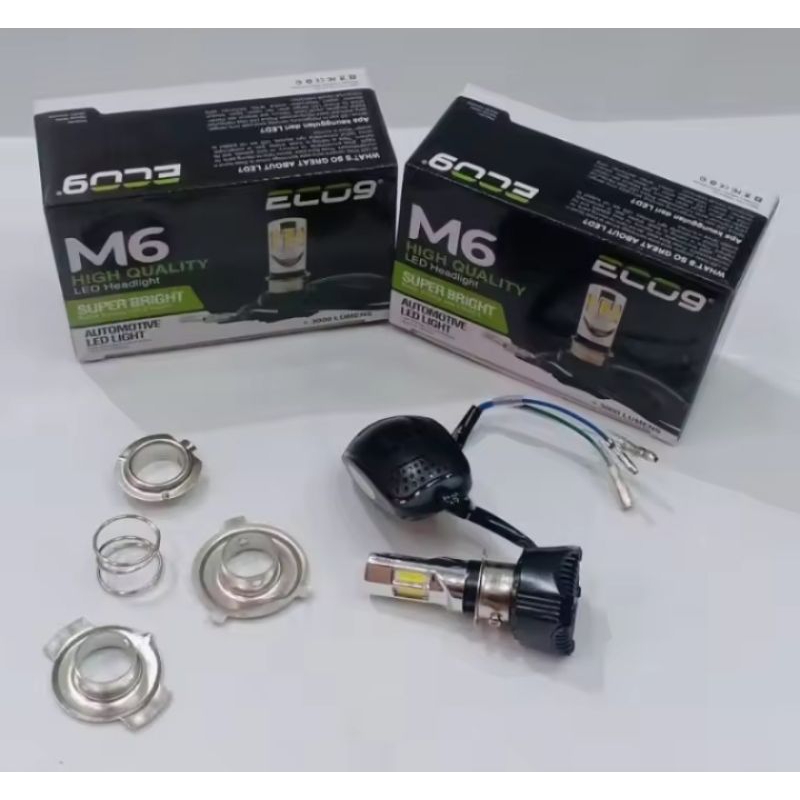 LAMPU LED UTAMA MOTOR M6 M3 ECO9 LUMINOS 6 SISI 3 SISI UNIVERSAL