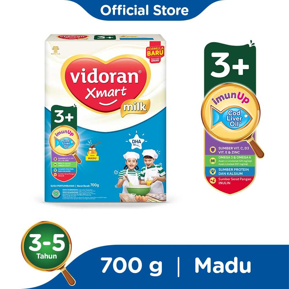 

SUSU FORMULA VIDORAN 3+ 700G RASA MADU DAN VANILA