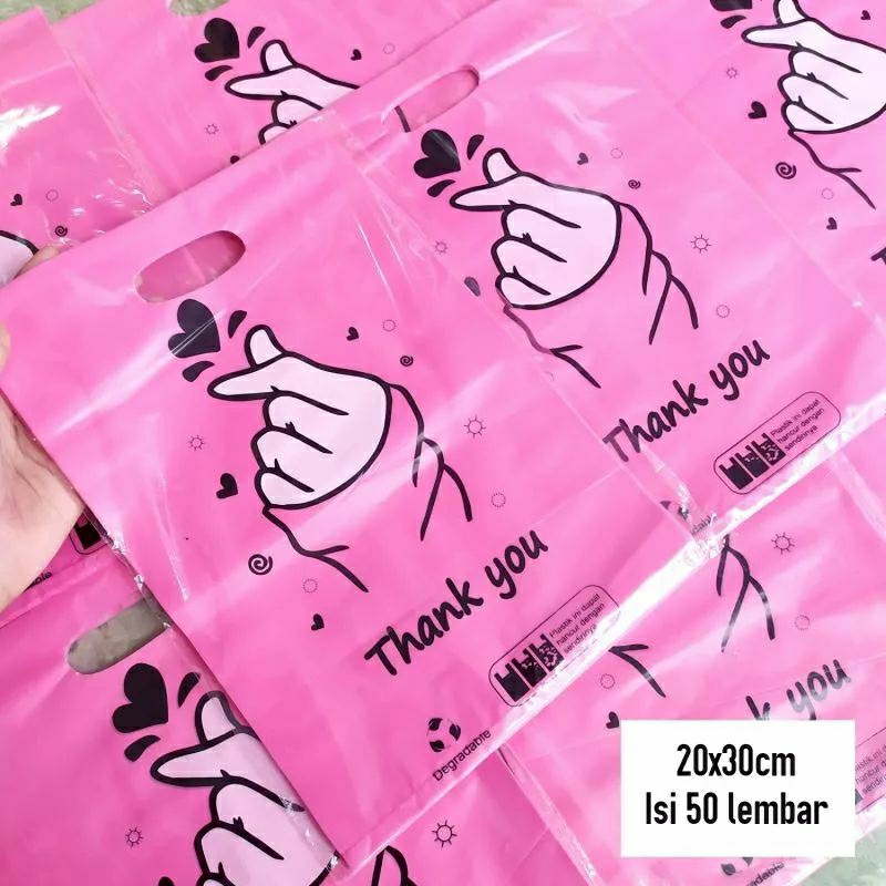 20x30 PLASTIK OLSHOP SARANGHAE UKURAN 20X30/KANTONG PLASTIK