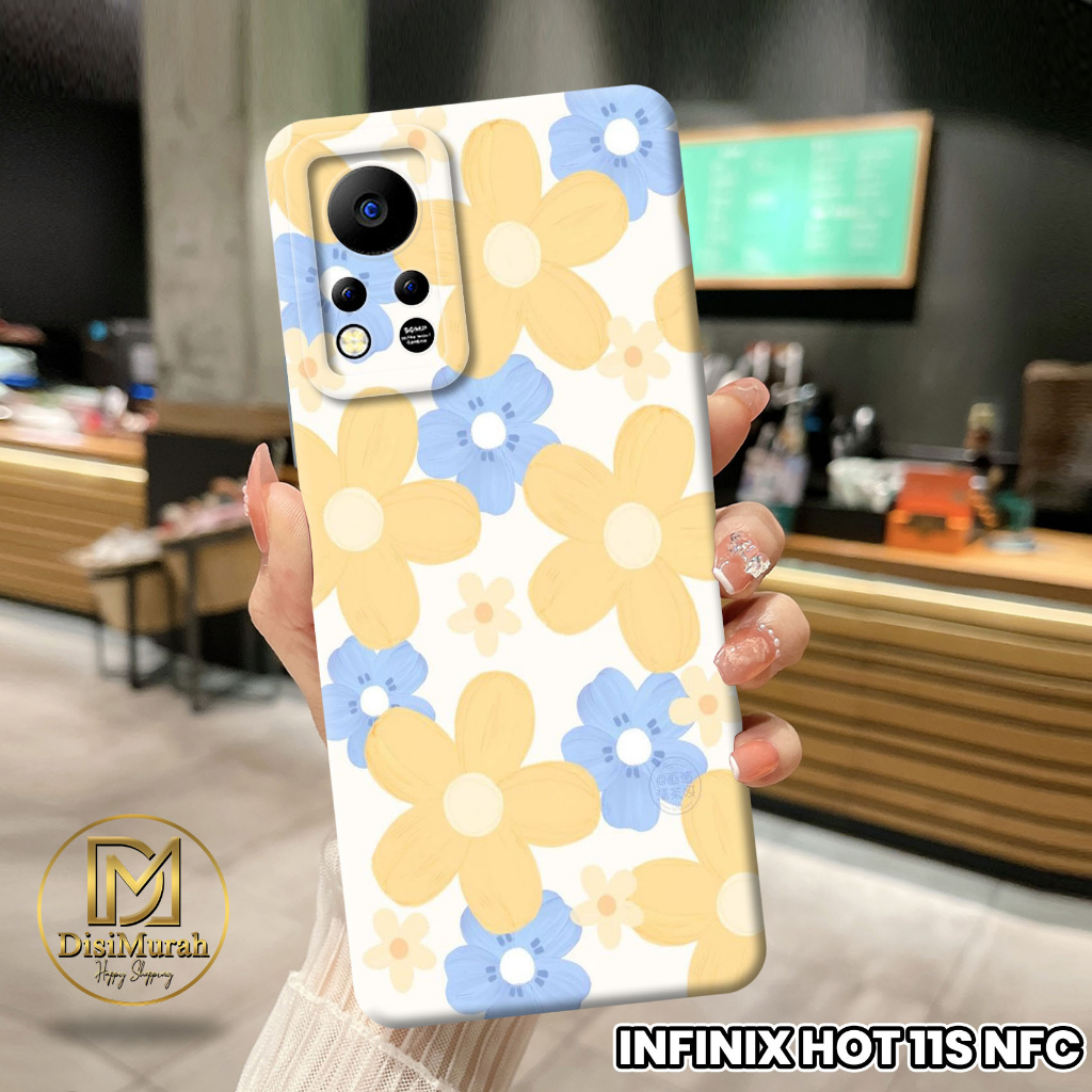 (DS0429) Case Hp Pro Kamera Infinix Hot 11S NFC  MOTIF Flower  Ready Untuk semua tipe handphone Vivo Realme Xiaomi Samsung Infinix Itel vision Iphone Softcase Lentur casing protection