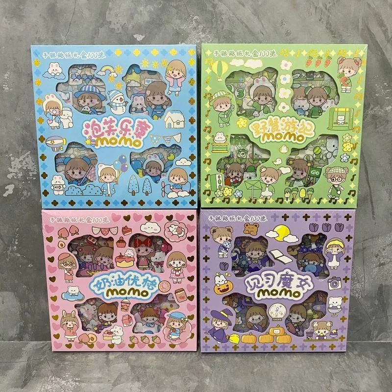 

stiker momo isi 100lembar stiker box momo besar | mainan anak viral|kekinian