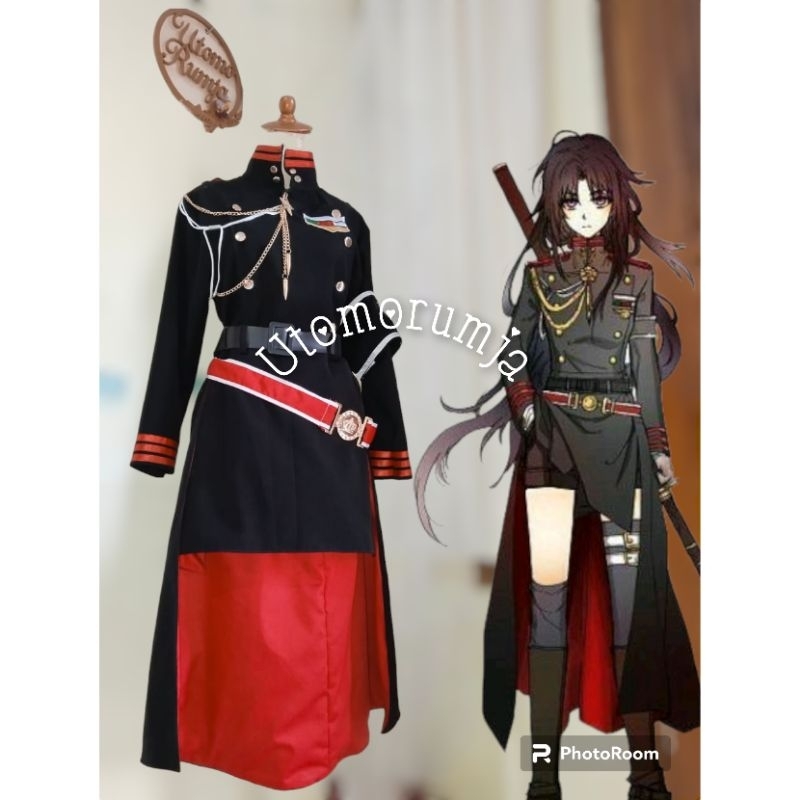 utomorumja kostum cosplay guren female owari no seraph