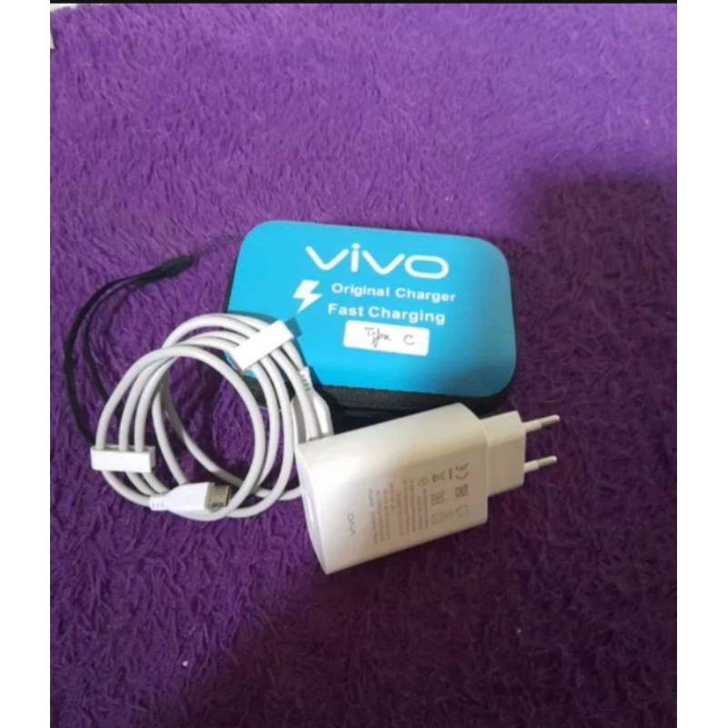 Charging Vivo Fast Charging Type C + Dompet Charger